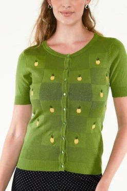 Voodoo Vixen Peyton Pineapple Cardigan -Clorhing Shop peyton pineapple cardigan voodoo vixen 4 300x