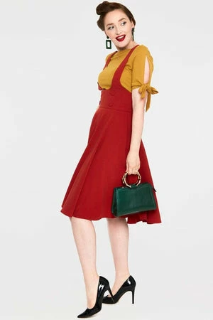 Voodoo Vixen Phoebe High Waisted Overall Skirt 2 Voodoo Vixen Phoebe High Waisted Overall Skirt - Image 2