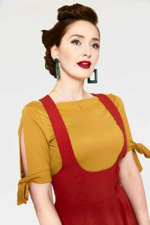 Voodoo Vixen Phoebe High Waisted Overall Skirt 4 Voodoo Vixen Phoebe High Waisted Overall Skirt - Image 4