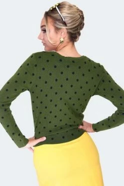 Voodoo Vixen Polka Dot Cardigan -Clorhing Shop polka dot cardigan caa 3610 05.1365 300x