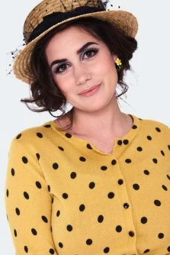 Voodoo Vixen Polka Dot Cardigan -Clorhing Shop polka dot cardigan caa 3611 03.1459 300x