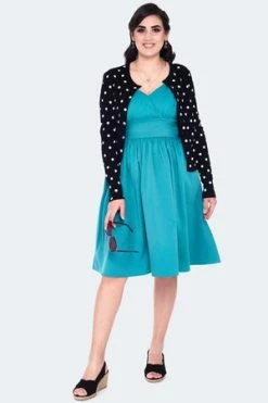 Voodoo Vixen Polka Dot Cardigan -Clorhing Shop polka dot cardigan caa 3614 02.1347 300x