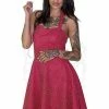 Dr Faust Polka Dot Red Midi Dress - Rebecca