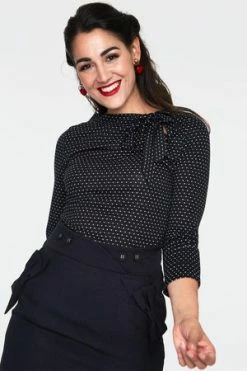 Voodoo Vixen Posie Polka Dot Neck Tie