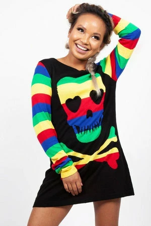 JAWBREAKER Rainbow Skull Sweater 6 JAWBREAKER Rainbow Skull Sweater - Image 6