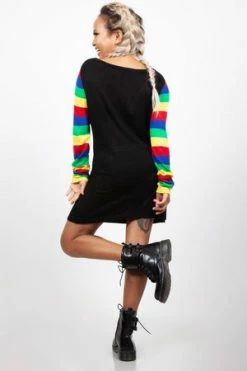 JAWBREAKER Rainbow Skull Sweater 13 JAWBREAKER Rainbow Skull Sweater -Clorhing Shop rainbow skull sweater jawbreaker 7 300x