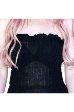 Dr Faust Ribbed Stretchy Soft Knitted Bodycon Black Mini Dress - Bonnie 5 Dr Faust Ribbed Stretchy Soft Knitted Bodycon Black Mini Dress - Bonnie -Clorhing Shop ribbed stretchy soft knitted bodycon black mini dress bonnie dr faust 3 300x