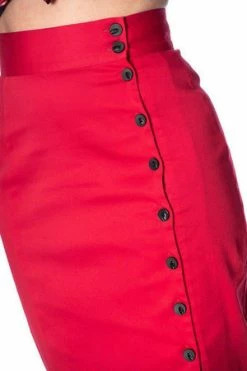 Banned Rockin Red Pencil Skirt -Clorhing Shop rockin red pencil skirt banned 3 300x