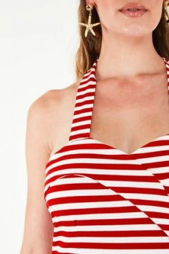 Voodoo Vixen Ronnie Stripe Halter Top -Clorhing Shop ronnie stripe halter top voodoo vixen 8 300x