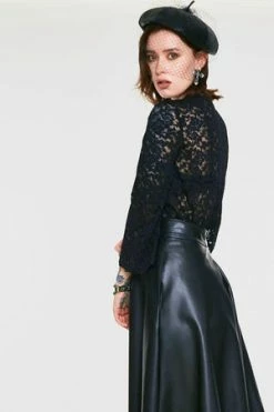 JAWBREAKER Ruffling Feathers Lace Top -Clorhing Shop ruffling feathers lace top jawbreaker 3 300x