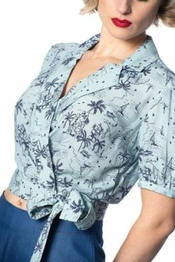 Banned Santorini Dreams Wrap Shirt -Clorhing Shop santorini dreams wrap shirt banned 3 300x