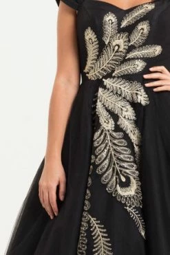 Voodoo Vixen Scarlett Peacock Occasion Gown 7 Voodoo Vixen Scarlett Peacock Occasion Gown -Clorhing Shop scarlett peacock occasion gown voodoo vixen 4 300x