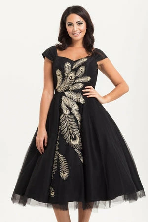 Voodoo Vixen Scarlett Peacock Occasion Gown 1 Voodoo Vixen Scarlett Peacock Occasion Gown