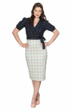 Banned Seaside Picnic Wrap Blouse -Clorhing Shop seaside picnic wrap blouse banned 3 300x