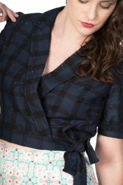 Banned Seaside Picnic Wrap Blouse -Clorhing Shop seaside picnic wrap blouse banned 4 300x