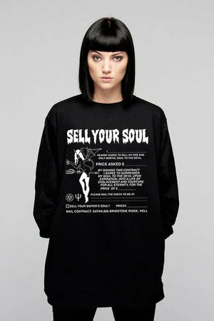 Long Clothing Sell Your Soul Pocket Sweat - Unisex 2 Long Clothing Sell Your Soul Pocket Sweat - Unisex - Image 2