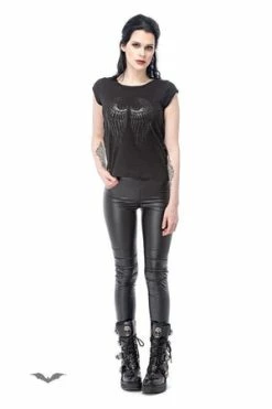 QUEEN OF DARKNESS Shirt With Print Transparent Wings On The Back -Clorhing Shop shirt with print transparent wings on the back queen of darkness 4 300x