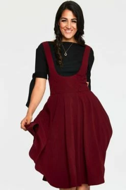 Voodoo Vixen Phoebe High Waisted Overall Skirt 18 Voodoo Vixen Phoebe High Waisted Overall Skirt -Clorhing Shop ska 3581 bi 03 1 300x