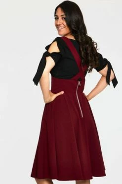 Voodoo Vixen Phoebe High Waisted Overall Skirt 16 Voodoo Vixen Phoebe High Waisted Overall Skirt -Clorhing Shop ska 3581 bi 05 300x