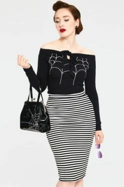 Voodoo Vixen Faith Striped Striped Tube Skirt