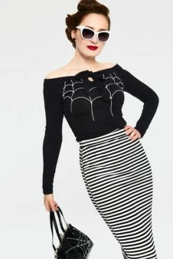 Voodoo Vixen Faith Striped Striped Tube Skirt -Clorhing Shop ska 3589 bi 04 300x