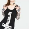 JAWBREAKER Skull Cross Witchy Dress With Back Ties