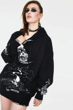 JAWBREAKER Skull Moon Oversized Hoodie