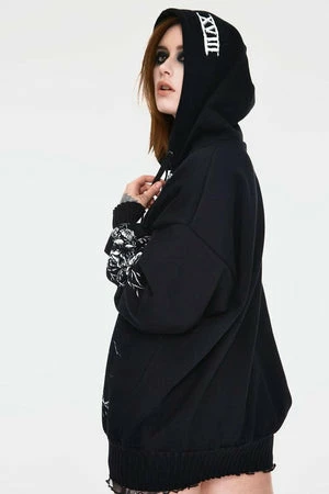 JAWBREAKER Skull Moon Oversized Hoodie 2 JAWBREAKER Skull Moon Oversized Hoodie - Image 2