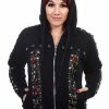 Banned Skull Rose Corset Hoodie