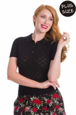 Banned Smart Love Hearts Knit Top -Clorhing Shop smart love hearts knit top banned 7 300x