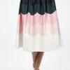 Voodoo Vixen Sofia Scallop Border Print Flare Skirt