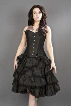 Burleska Sophia Knee Length Burlesque Skirt In Taffeta