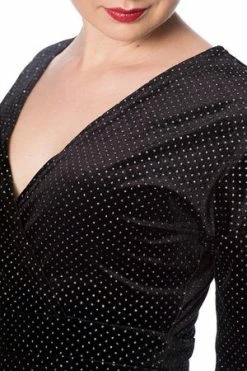 Banned Sparkle Velour Dress -Clorhing Shop sparkle velour dress banned 4 300x