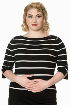 Banned Stripes Please Knit Plus Size Jumper