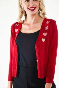 Voodoo Vixen Sweetheart Cardigan -Clorhing Shop sweetheart cardigan voodoo vixen 4 300x