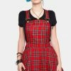 JAWBREAKER Tartan Paint Plaid Overalls