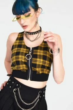 JAWBREAKER Teen Spirit Tartan Crop Top