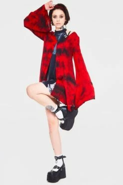 JAWBREAKER Tie-Dye Kimono -Clorhing Shop tie dye kimono jawbreaker 3 300x