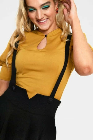 Voodoo Vixen Toyin Herringbone Overall Skirt 10 Voodoo Vixen Toyin Herringbone Overall Skirt - Image 10