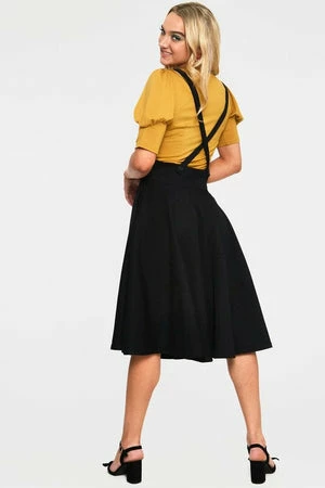 Voodoo Vixen Toyin Herringbone Overall Skirt 7 Voodoo Vixen Toyin Herringbone Overall Skirt - Image 7