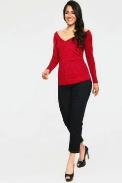 Voodoo Vixen Starlynn Snowflake Off The Shoulder Top -Clorhing Shop tpa 2258 bi 03 fde58846 fff5 42a7 8c51 60e6f043167d 300x