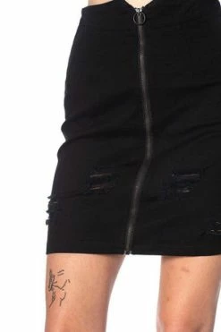 Banned Trashed & Ragged Skirt -Clorhing Shop trashed ragged skirt banned 3 300x