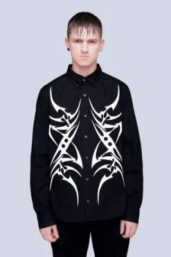 Long Clothing Tribal Black Shirt - Unisex