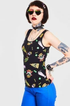 JAWBREAKER Twisted Fast Food Tie Up Back Top -Clorhing Shop twisted fast food tie up back top jawbreaker 3 300x