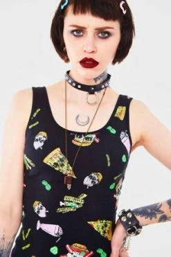 JAWBREAKER Twisted Fast Food Tie Up Back Top -Clorhing Shop twisted fast food tie up back top jawbreaker 4 300x