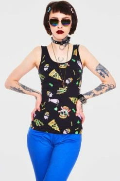 JAWBREAKER Twisted Fast Food Tie Up Back Top