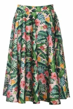 Voodoo Vixen Valentina Floral Tropical Print Skirt 14 Voodoo Vixen Valentina Floral Tropical Print Skirt -Clorhing Shop valentina floral tropical print skirt voodoo vixen 6 300x