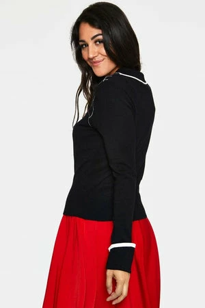 Voodoo Vixen Virginia Long Sleeve Spider Web Collar Cardigan 2 Voodoo Vixen Virginia Long Sleeve Spider Web Collar Cardigan - Image 2