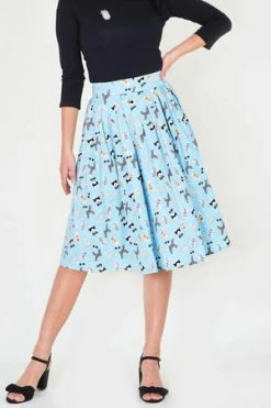 Voodoo Vixen Wendy Dog Print Skirt -Clorhing Shop wendy dog print skirt voodoo vixen 3 300x