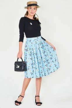 Voodoo Vixen Wendy Dog Print Skirt